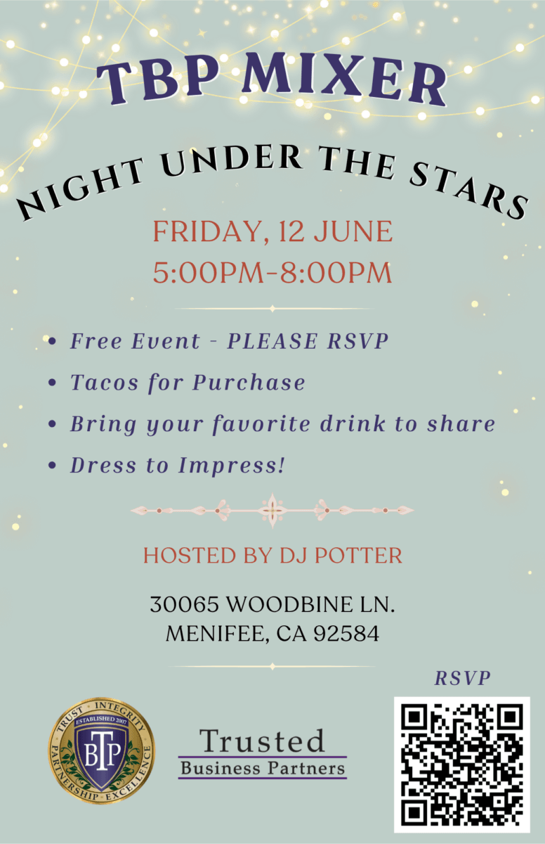 TBP Mixer - Night under the stars!