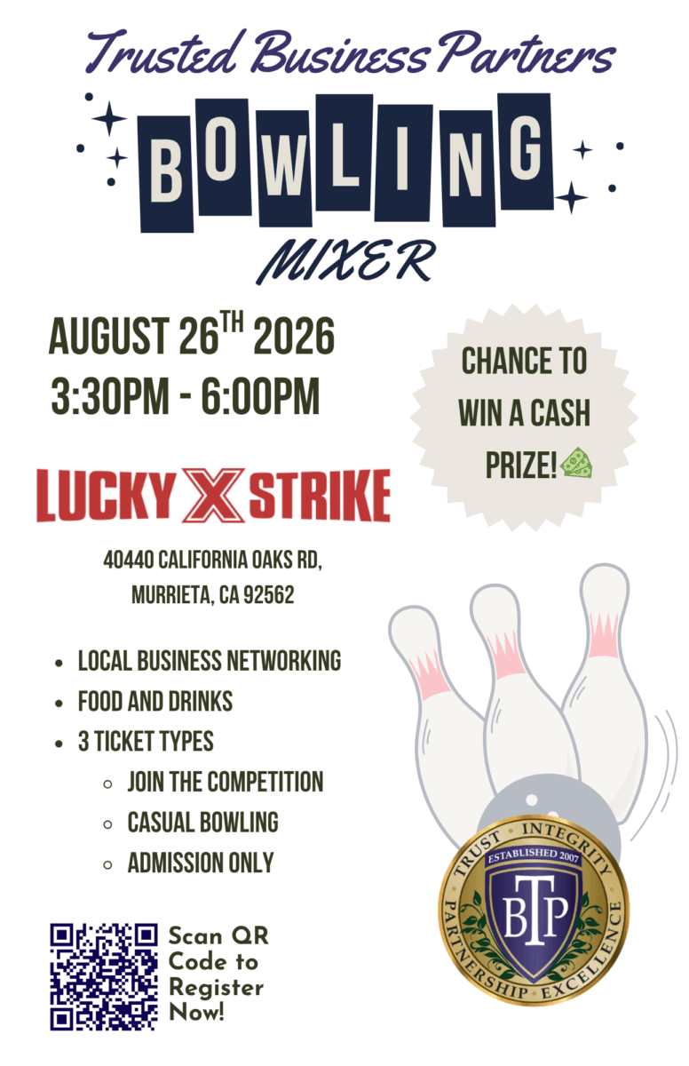 TBP Bowling Mixer & Tournament - August in Murrieta!